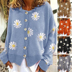 Angel - Cute Cardigan With Daisies