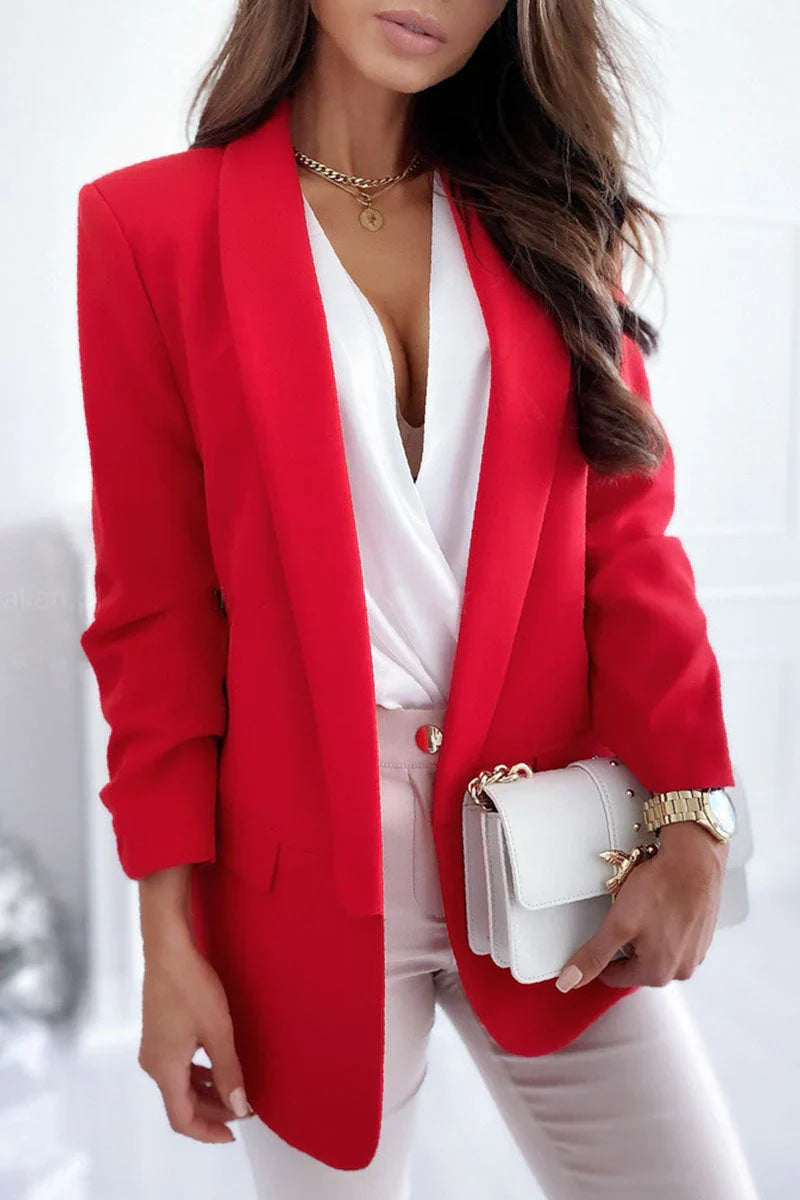 ISOLDE™ WRAP COLLAR BLAZER