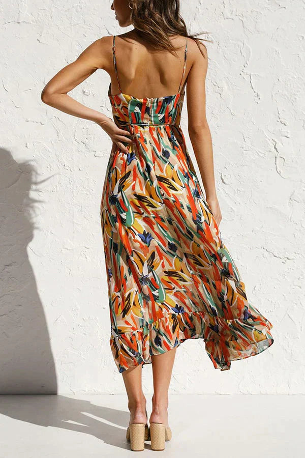 ESTELLEA™ – CHIC MID-LENGTH DRESS WITH ARTISTIC PATTERNS