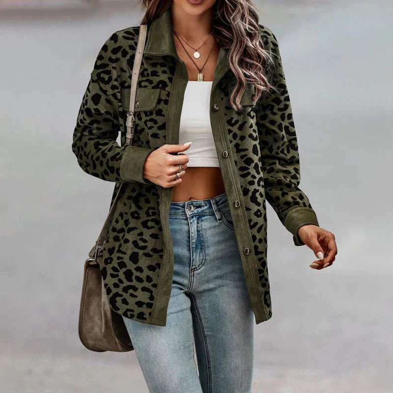 SERAPHÉ™ LEOPARD PRINT BLAZER