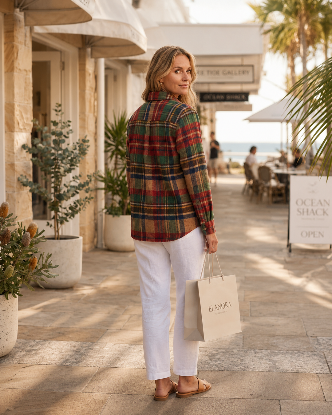 Gloria Plaid Button Cardigan