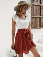 SERELLE™ EYELET MINI DRESS