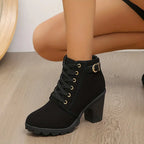 LILARDIA™ WOMEN'S HIGH HEELED CHUNKY ANKLE BOOTIES