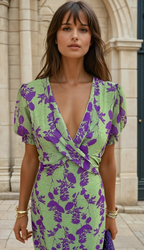 CELIA - ELEGANT FLORAL DRESS