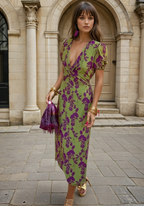CELIA - ELEGANT FLORAL DRESS